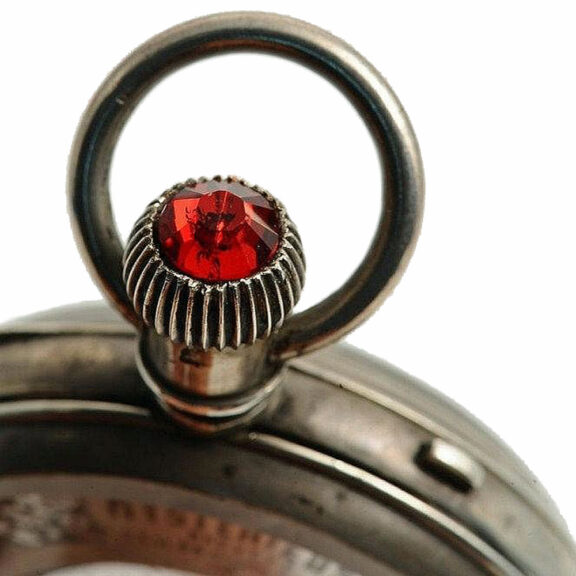 Swiss watch with hands moved by rotating glass discs Circa 1885 Swiss watch with hands moved by rotating glass discs Circa 1885