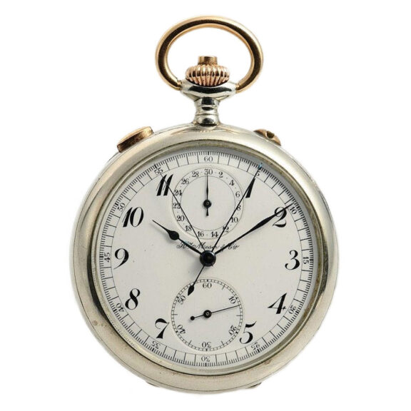 Swiss chronograph watch for the Russian market Circa 1890