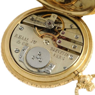 French gold lady's watch with enamel painting Circa 1850