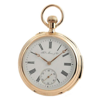 Swiss 14k gold minute repeating pocket watch Circa 1900
