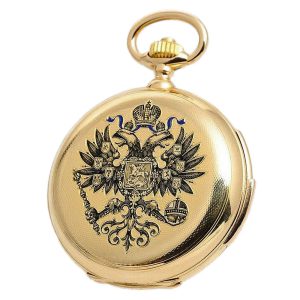 Russian gold hunting cased minute repeating watch Circa 1890