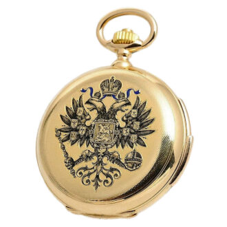 Russian gold hunting cased minute repeating watch Circa 1890