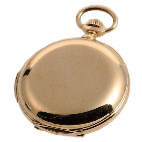 Swiss 14k pink gold quarter repeating pocket watch Circa 1900 Swiss 14k pink gold quarter repeating pocket watch Circa 1900