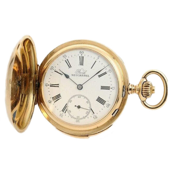 Swiss 14k gold fine minute repeating pocket watch Circa 1880