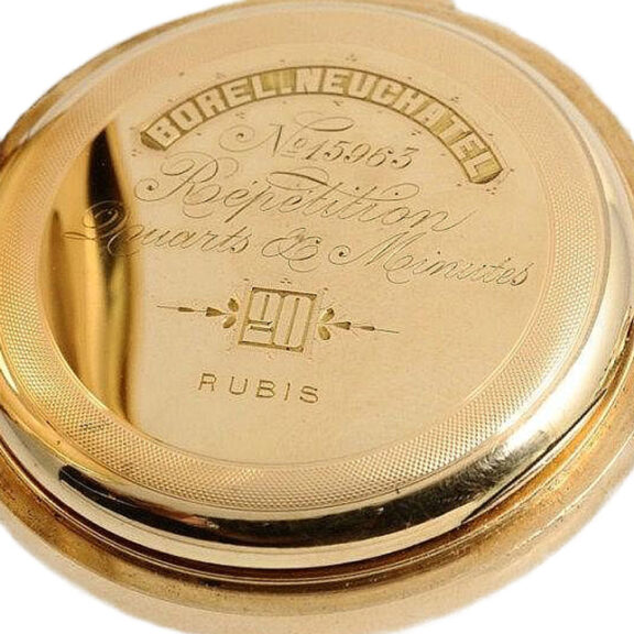 Swiss 14k gold fine minute repeating pocket watch Circa 1880 Swiss 14k gold fine minute repeating pocket watch Circa 1880