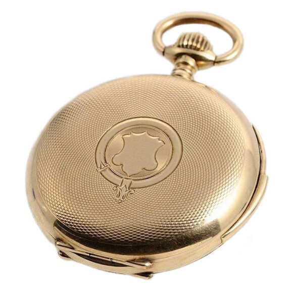 Swiss 14k gold fine minute repeating pocket watch Circa 1880 Swiss 14k gold fine minute repeating pocket watch Circa 1880