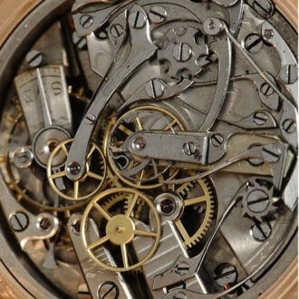 Swiss heavy 18k rose gold split seconds chronograph Circa 1890 Swiss heavy 18k rose gold split seconds chronograph Circa 1890
