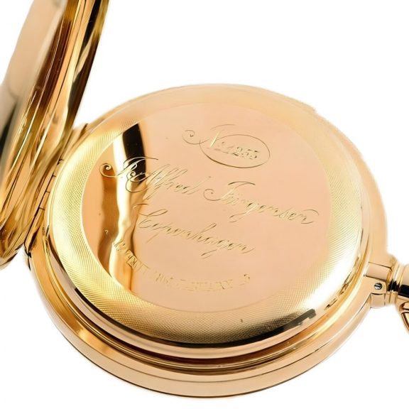 Danish 18k gold massive minute repeating pocket watch Circa 1876 Danish 18k gold massive minute repeating pocket watch Circa 1876