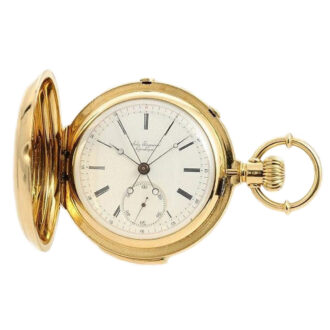 Danish minute repeating split seconds chronograph Circa 1889