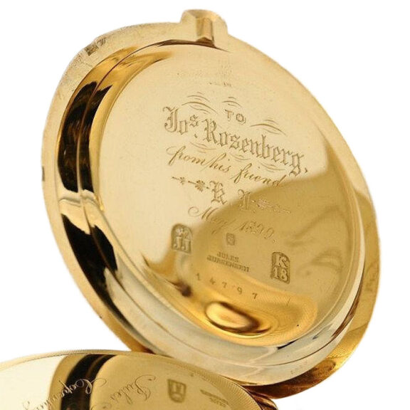 Danish minute repeating split seconds chronograph Circa 1889 Danish minute repeating split seconds chronograph Circa 1889