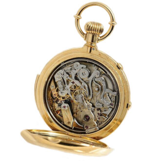 Danish minute repeating split seconds chronograph Circa 1889