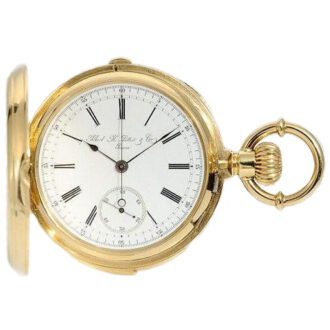 Swiss rare minute repeating precision chronograph Circa 1900