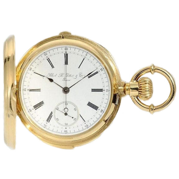Swiss rare minute repeating precision chronograph Circa 1900
