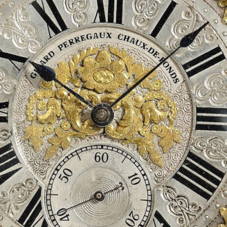 Swiss gold decorative double faced pocket watch Circa 1888 Swiss gold decorative double faced pocket watch Circa 1888