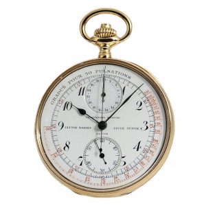 Swiss rare 18 carat gold open faced doctor's watch Circa 1930