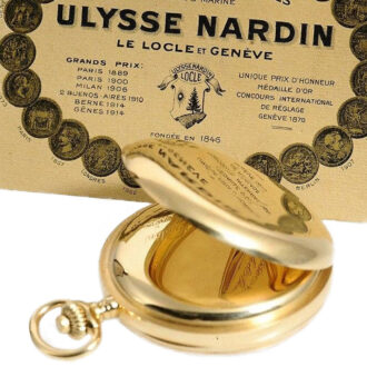 Swiss rare 18 carat gold open faced doctor's watch Circa 1930