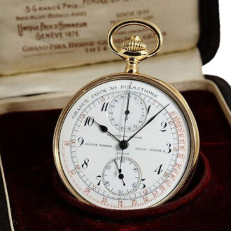 Swiss rare 18 carat gold open faced doctor's watch Circa 1930