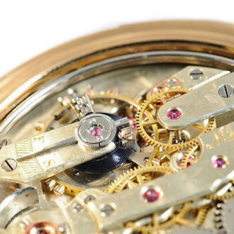 Danish repeating watch with indirect centre seconds Circa 1890