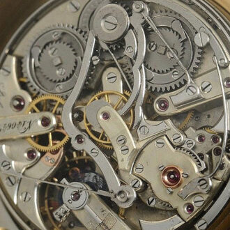 Danish minute repeater with split seconds chronograph Circa 1886