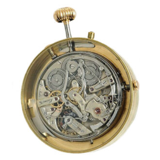 Danish minute repeater with split seconds chronograph Circa 1886