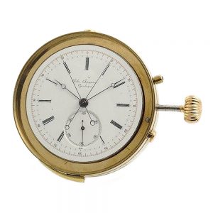 Danish minute repeater with split seconds chronograph Circa 1886