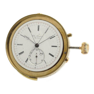 Danish minute repeater with split seconds chronograph Circa 1886