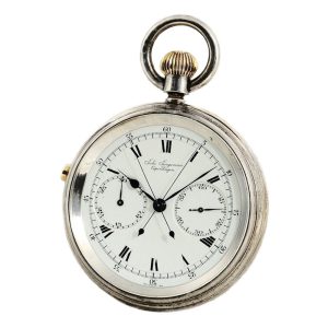 Swiss chronometer with split seconds chronograph Circa 1927
