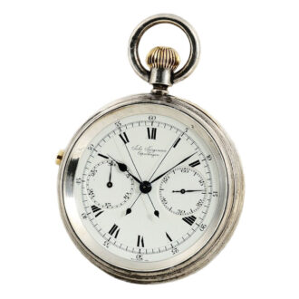 Swiss chronometer with split seconds chronograph Circa 1927