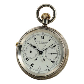 Swiss chronometer with split seconds chronograph Circa 1927