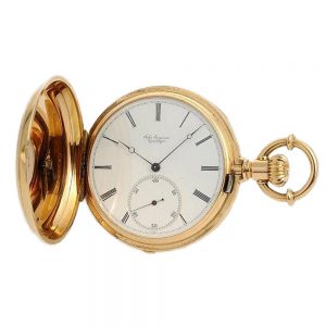Danish 18k gold rare lady's pocket watch Circa 1885