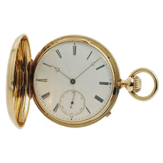 Danish double dialed watch with second time zone Circa 1860