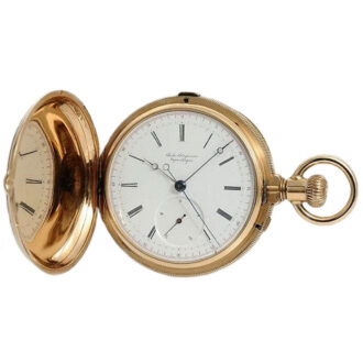 Danish "seconde foudroyante" gold pocket watch Circa 1863