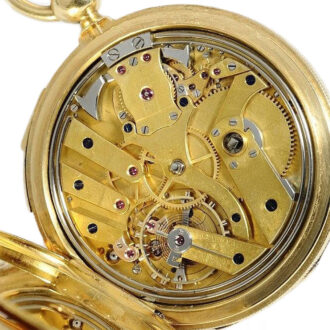 Danish rare quarter repeating gold pocket watch Circa 1849