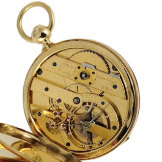 Danish massive 18k gold experimental pocket watch Circa 1850