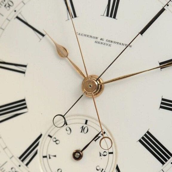 Swiss gold half hunter split seconds chronograph Circa 1894 Swiss gold half hunter split seconds chronograph Circa 1894