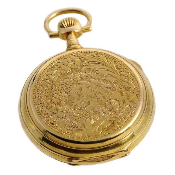 Swiss decorative watch with jumping centre seconds Circa 1890 Swiss decorative watch with jumping centre seconds Circa 1890