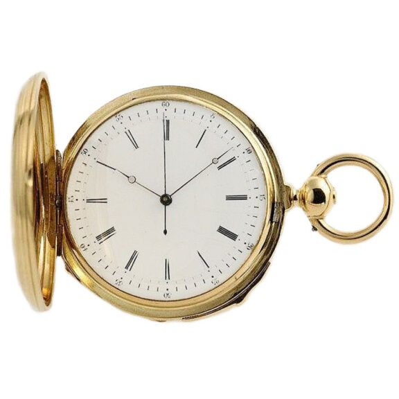Swiss quarter repeater with independent dead seconds Circa 1850