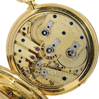 Swiss rare watch with pivoted detent escapement Circa 1855