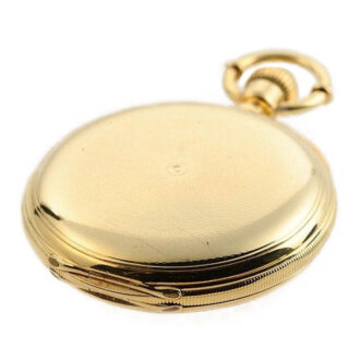 Swiss 18K gold pocket watch with gold train Circa 1871