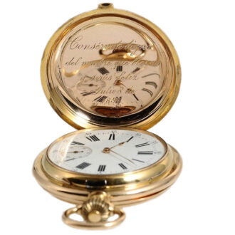 Swiss chronometer with pivoted detent escapement Circa 1895