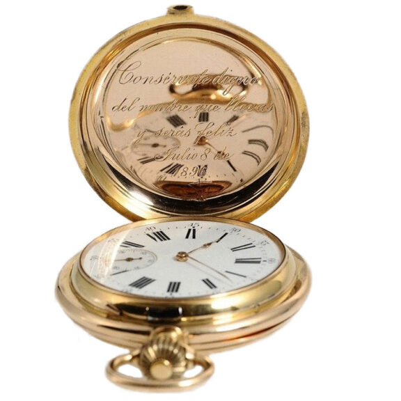 Swiss chronometer with pivoted detent escapement Circa 1895 Swiss chronometer with pivoted detent escapement Circa 1895