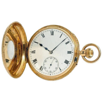 English pocket watch with spring detent escapement Circa 1890