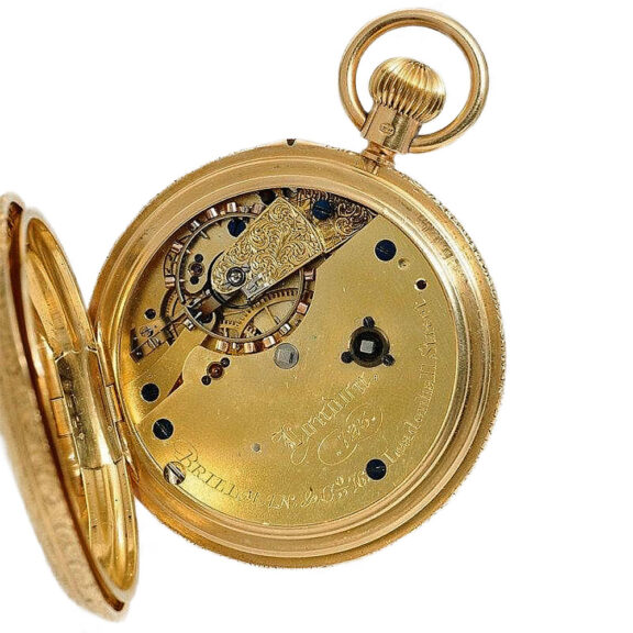 English pocket watch with spring detent escapement Circa 1890 English pocket watch with spring detent escapement Circa 1890