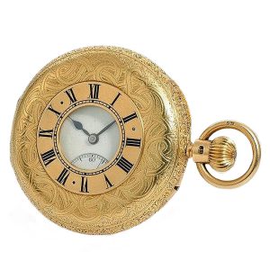 English pocket watch with spring detent escapement Circa 1890
