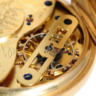 English pocket watch with unusual balance bridge Circa 1890
