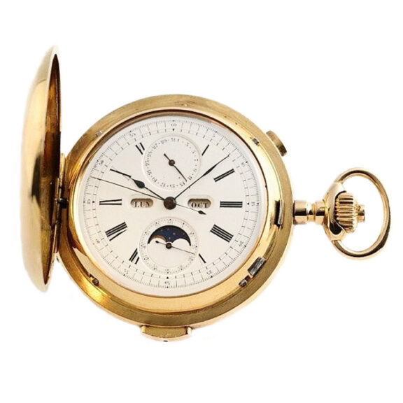 Swiss complicated repeating watch with chronograph Circa 1897