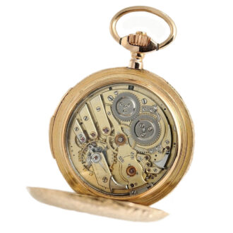 Swiss repeater in a lavishly ornamented gold case Circa 1890