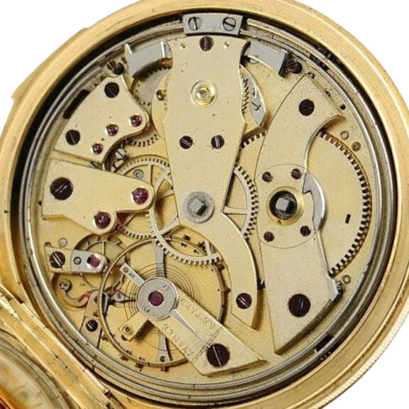 Dutch elegant gold quarter repeating pocket watch Circa 1855 Dutch elegant gold quarter repeating pocket watch Circa 1855