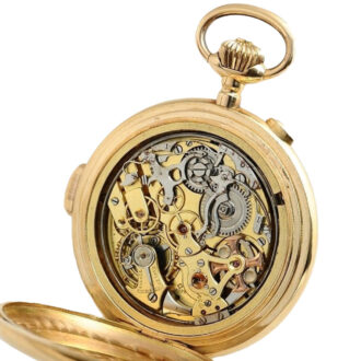 Swiss minute repeating chronograph with moon phase Circa 1900