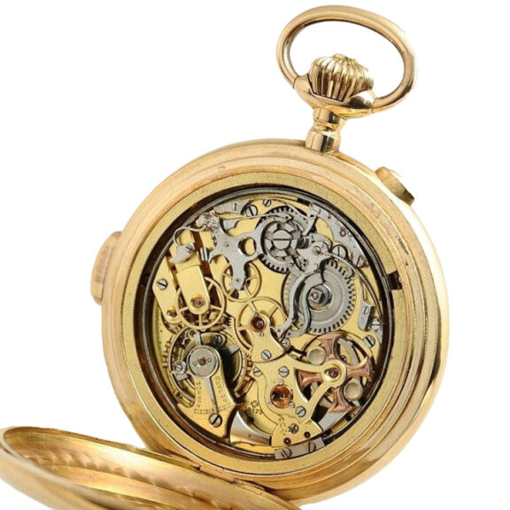 Swiss minute repeating chronograph with moon phase Circa 1900 Swiss minute repeating chronograph with moon phase Circa 1900